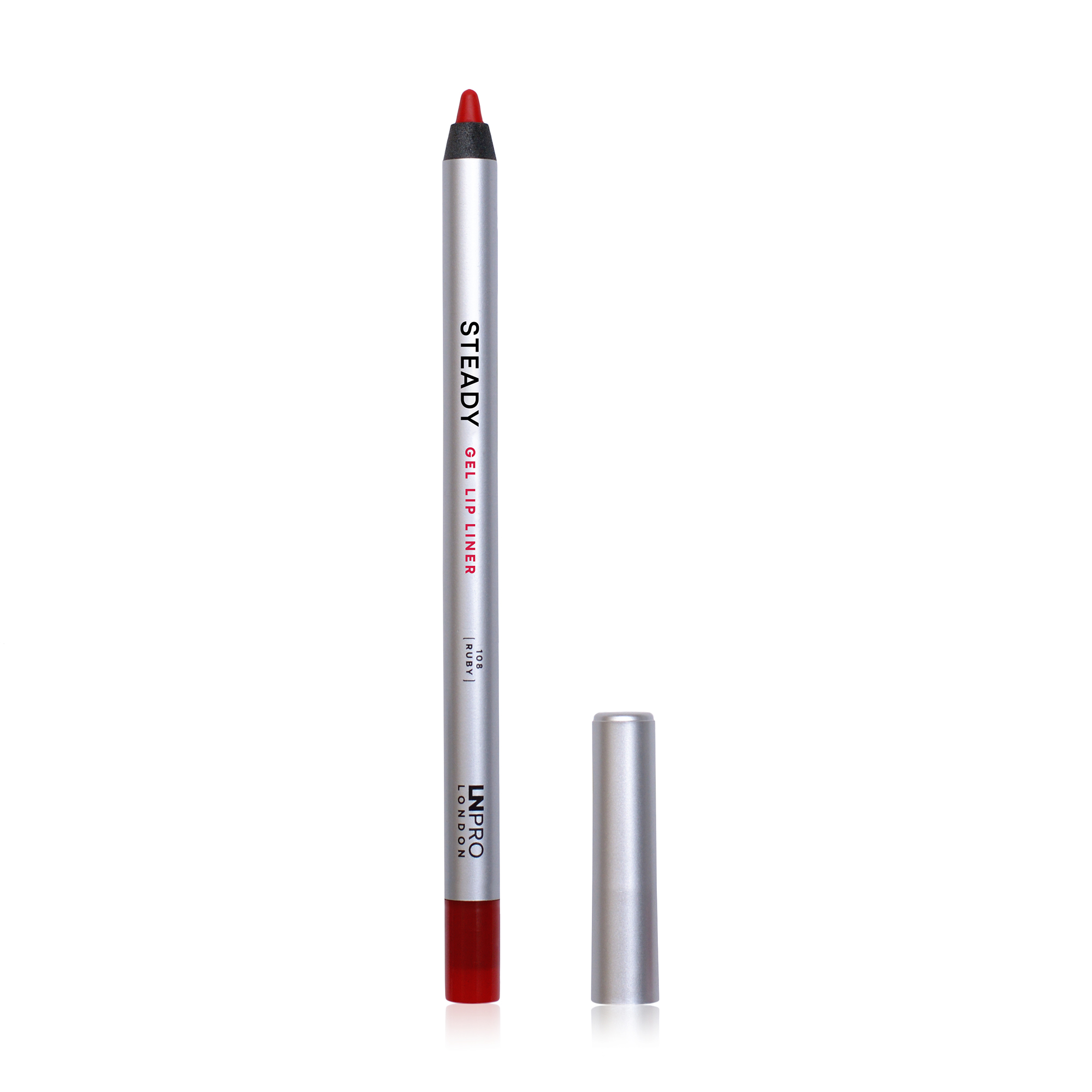 Гелевий олівець для губ LN Pro Steady Gel Lipliner 108 Ruby, 3.6 г